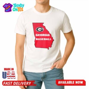 Stetson Bennett Georgia Baseball Map Shirt