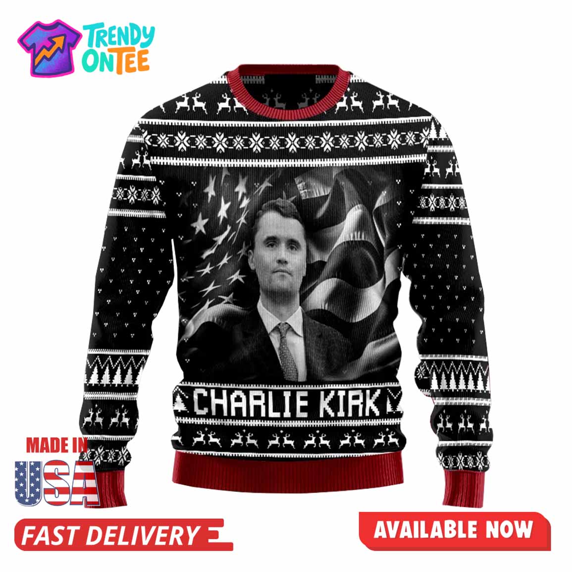 Charlie Kirk Rest In Peace Ugly Sweater Charlie Kirk Rest In Peace Ugly Sweater