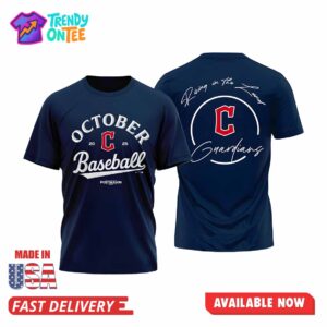 Cleveland Guardians October Baseball Postseason Shirt