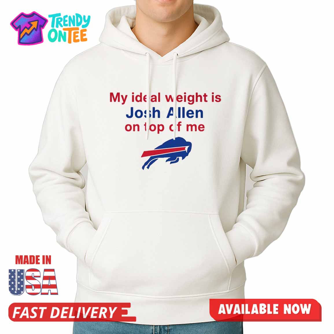 My Ideal Weight Is Josh Allen On Top Of Me Shirt My Ideal Weight Is Josh Allen On Top Of Me Shirt