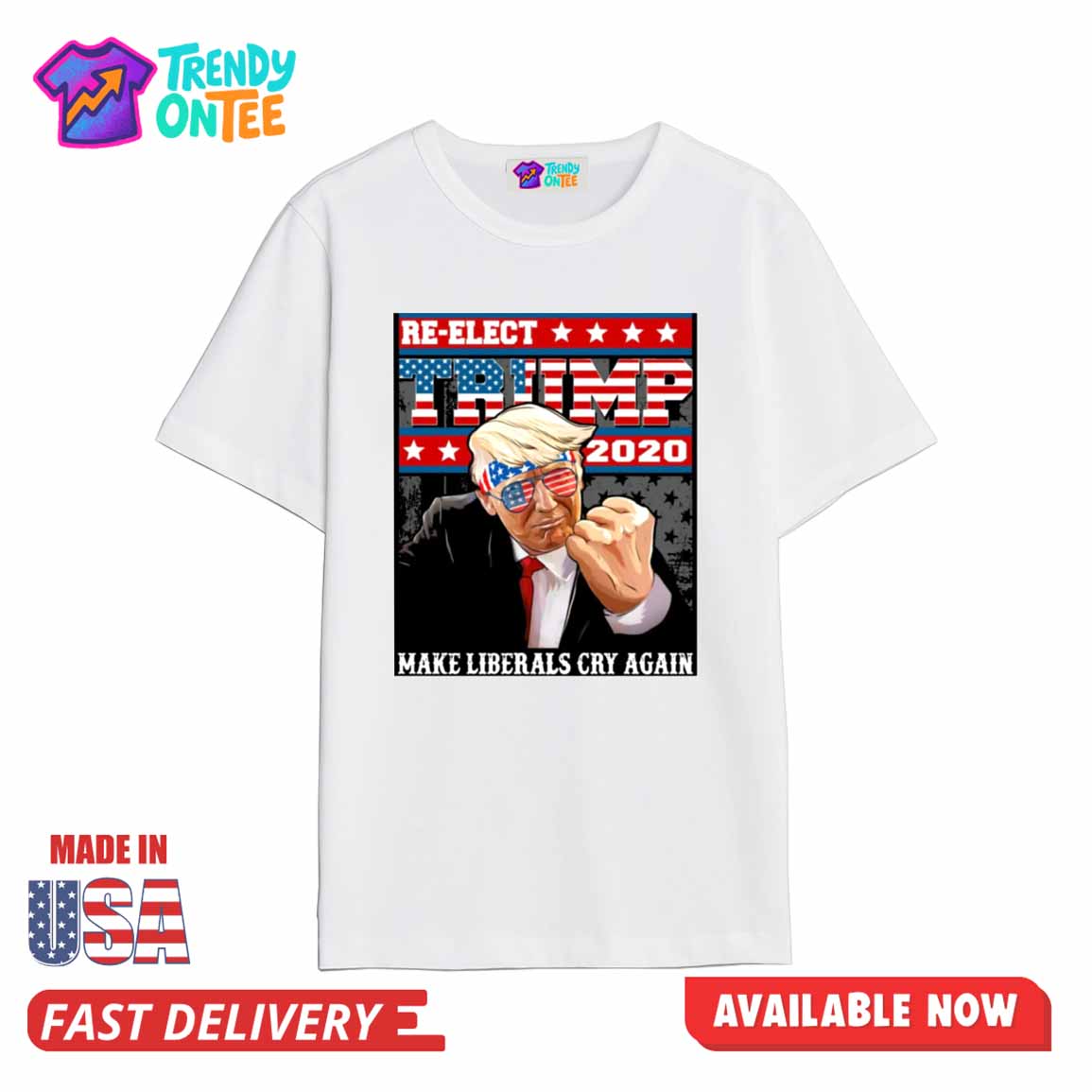 Re elect Trump Make Liberals Cry Again Shirt Re elect Trump Make Liberals Cry Again Shirt