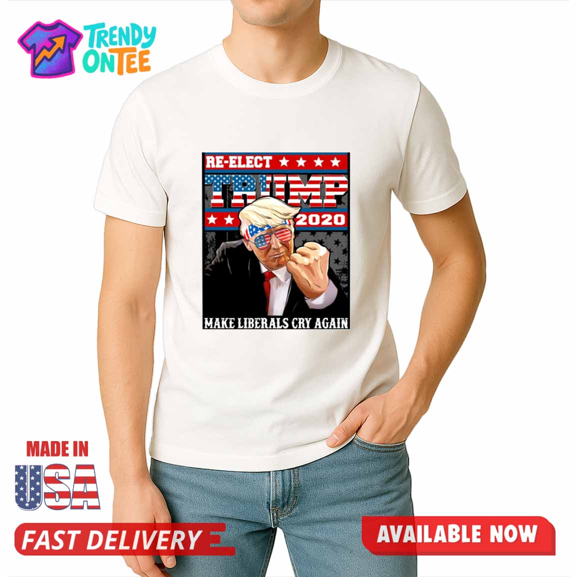 Re elect Trump Make Liberals Cry Again Shirt Re elect Trump Make Liberals Cry Again Shirt