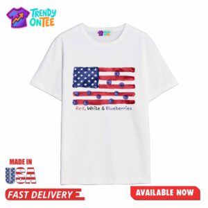 Red White And Blueberries America Shirt
