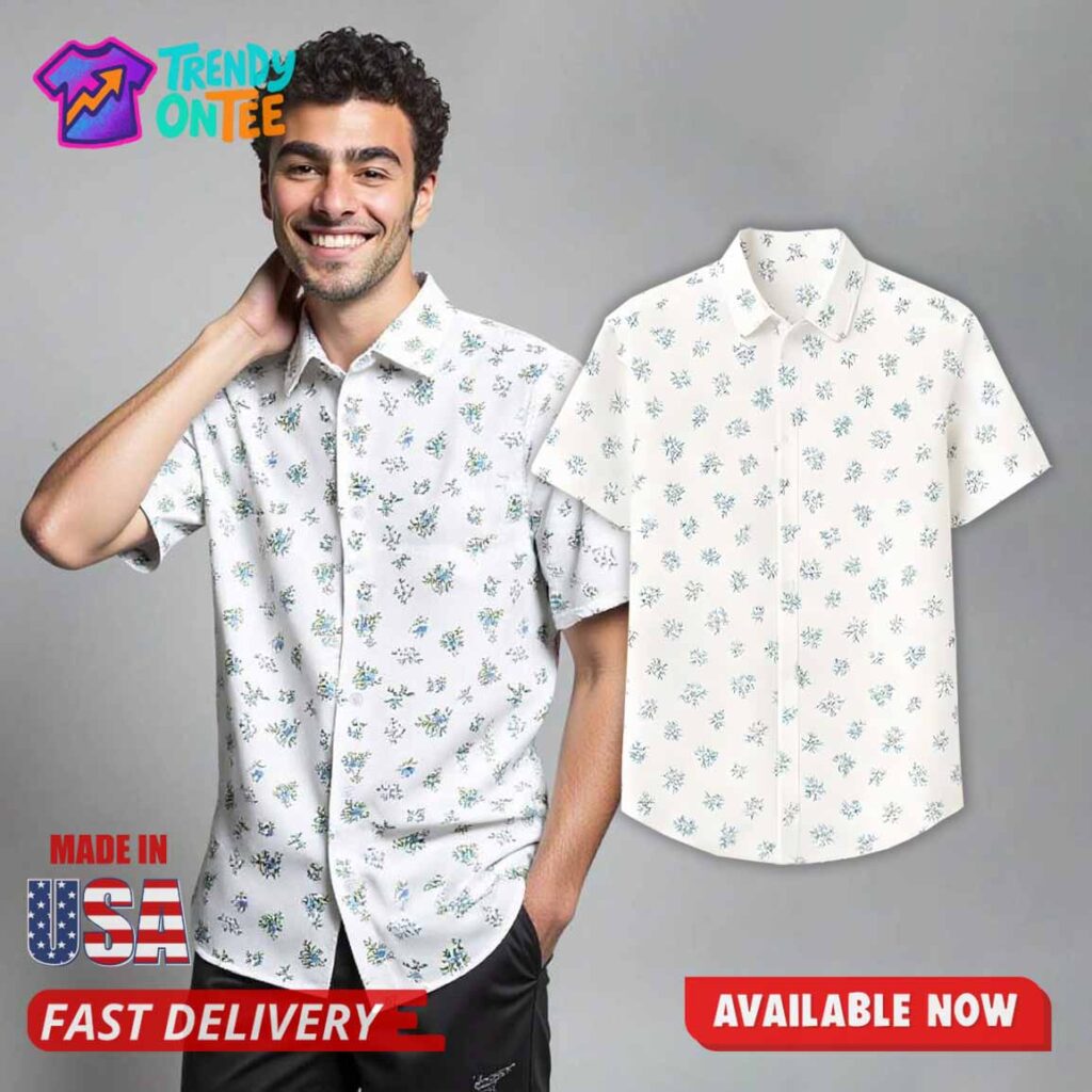 Shein Luigi Mangione Model Floral Shirt