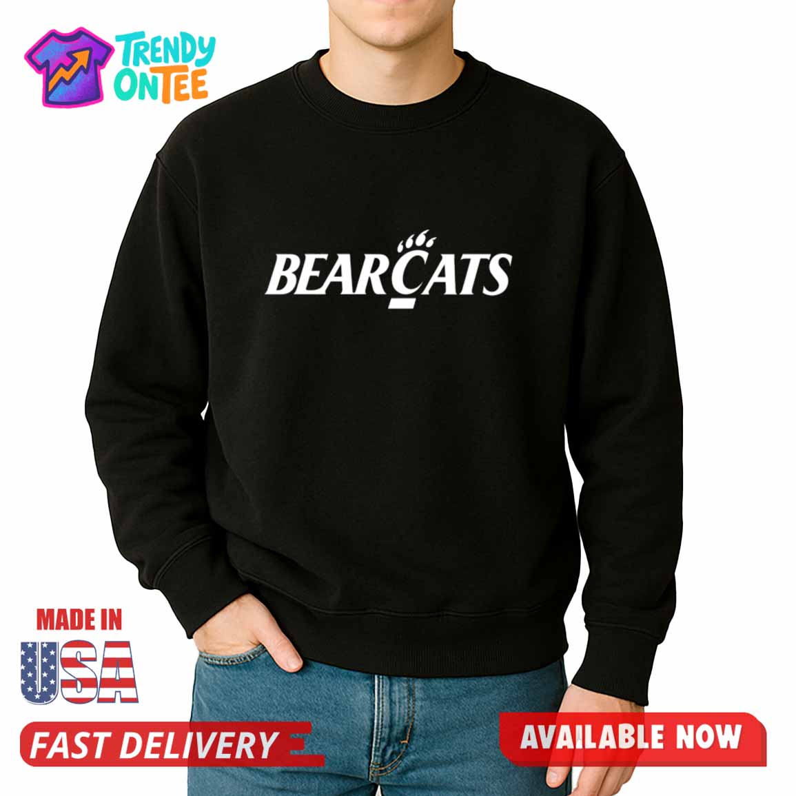 Travis Kelce wearing Cincinnati Bearcats Paw Logo Shirt Travis Kelce wearing Cincinnati Bearcats Paw Logo Shirt