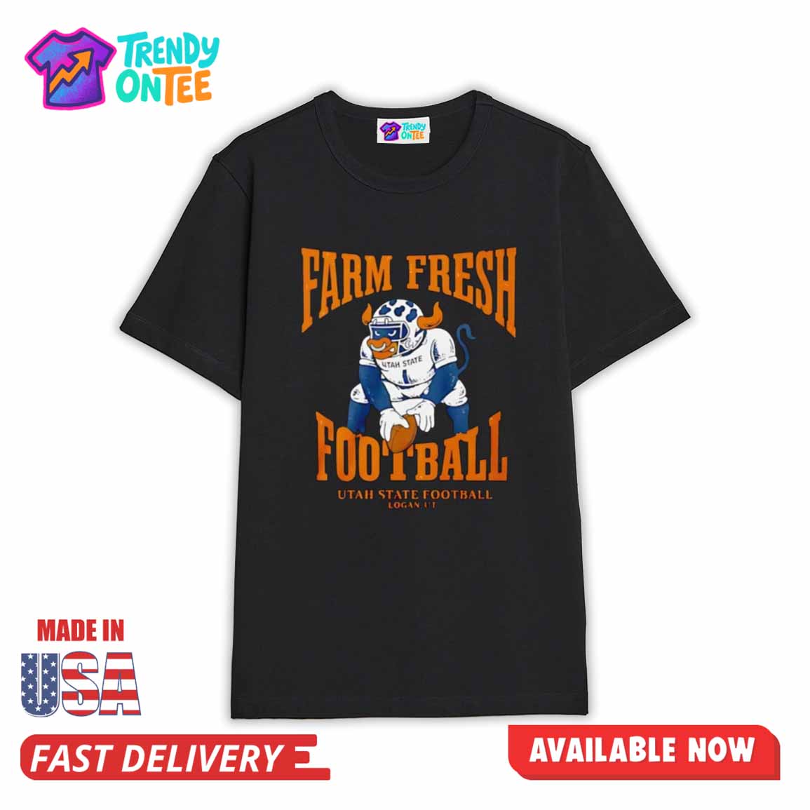 Utah State University Farm Fresh Football Shirt Utah State University Farm Fresh Football Shirt