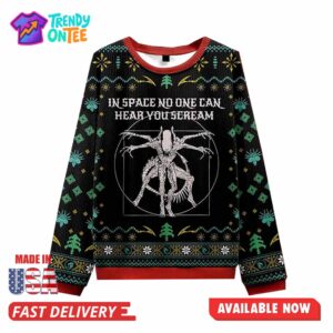 Alien Christmas Ugly Sweater