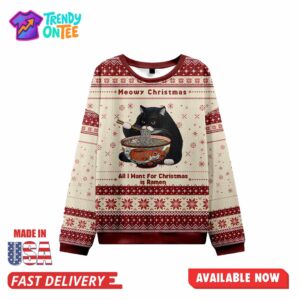 All I Want for Christmas Is Ramen Ugly Christmas Sweater
