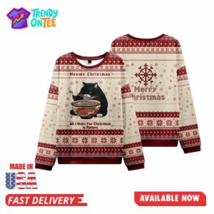 All I Want for Christmas Is Ramen Ugly Christmas Sweater
