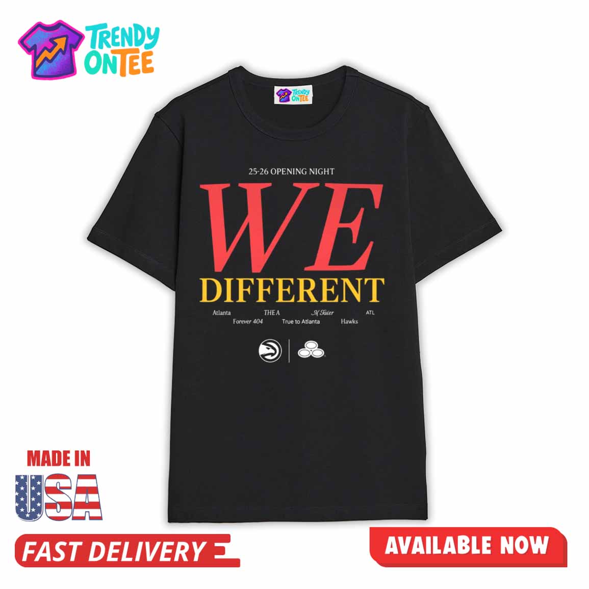 Atlanta Hawks WE Different Opening Night Shirt Atlanta Hawks WE Different Opening Night Shirt