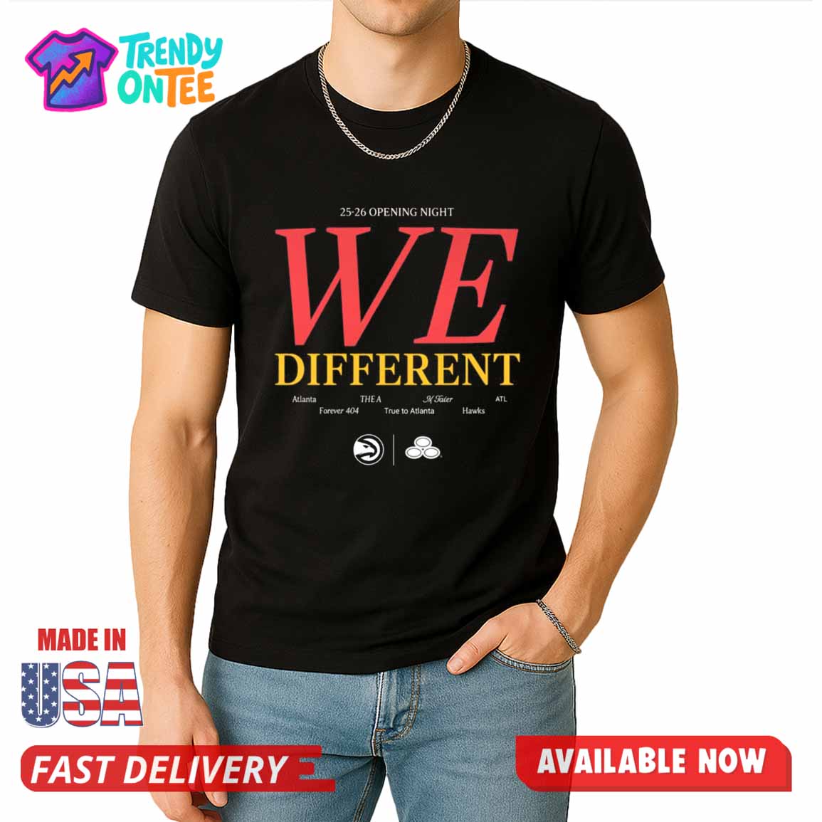 Atlanta Hawks WE Different Opening Night Shirt Atlanta Hawks WE Different Opening Night Shirt