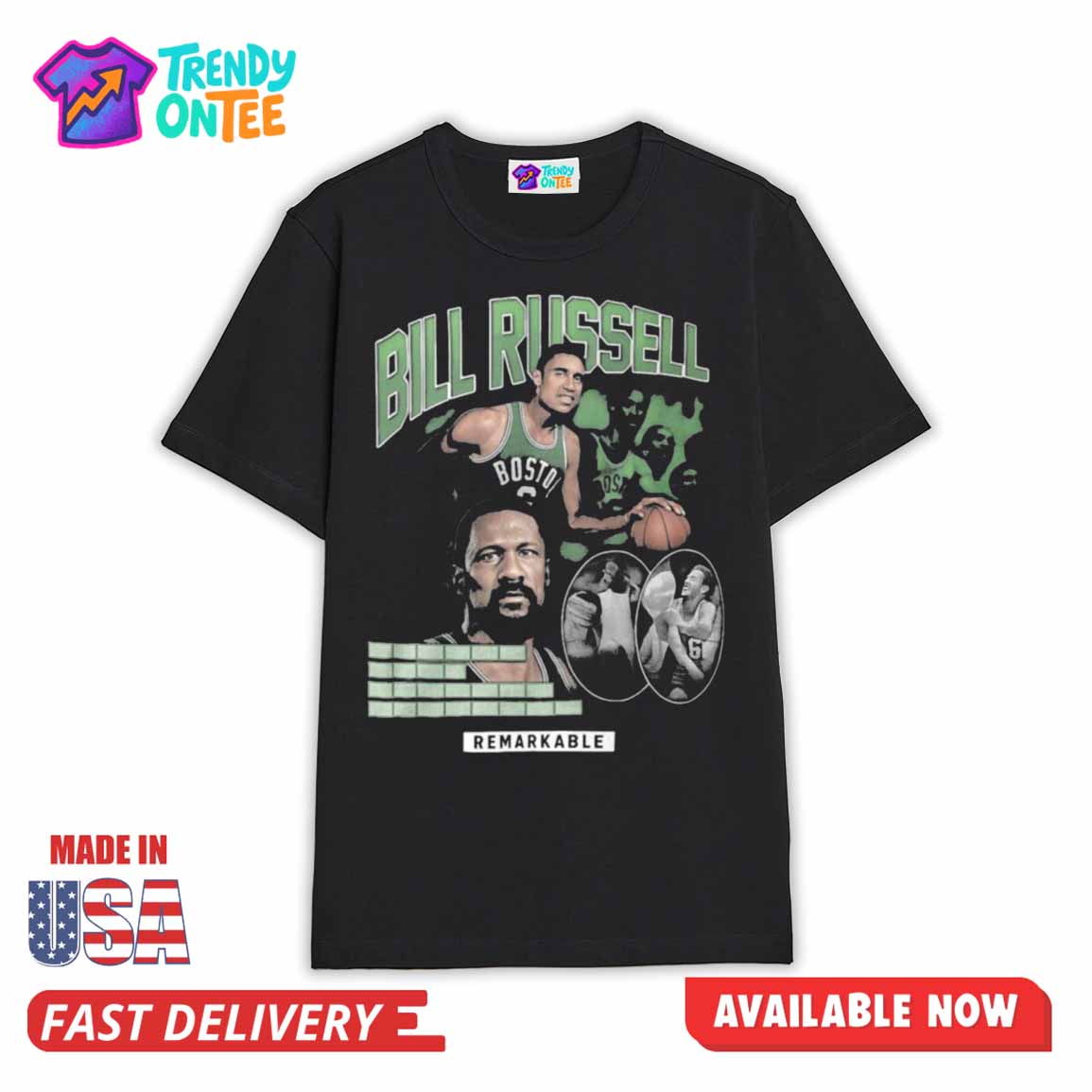 Bill Russell Remarkable Shirt Bill Russell Remarkable Shirt