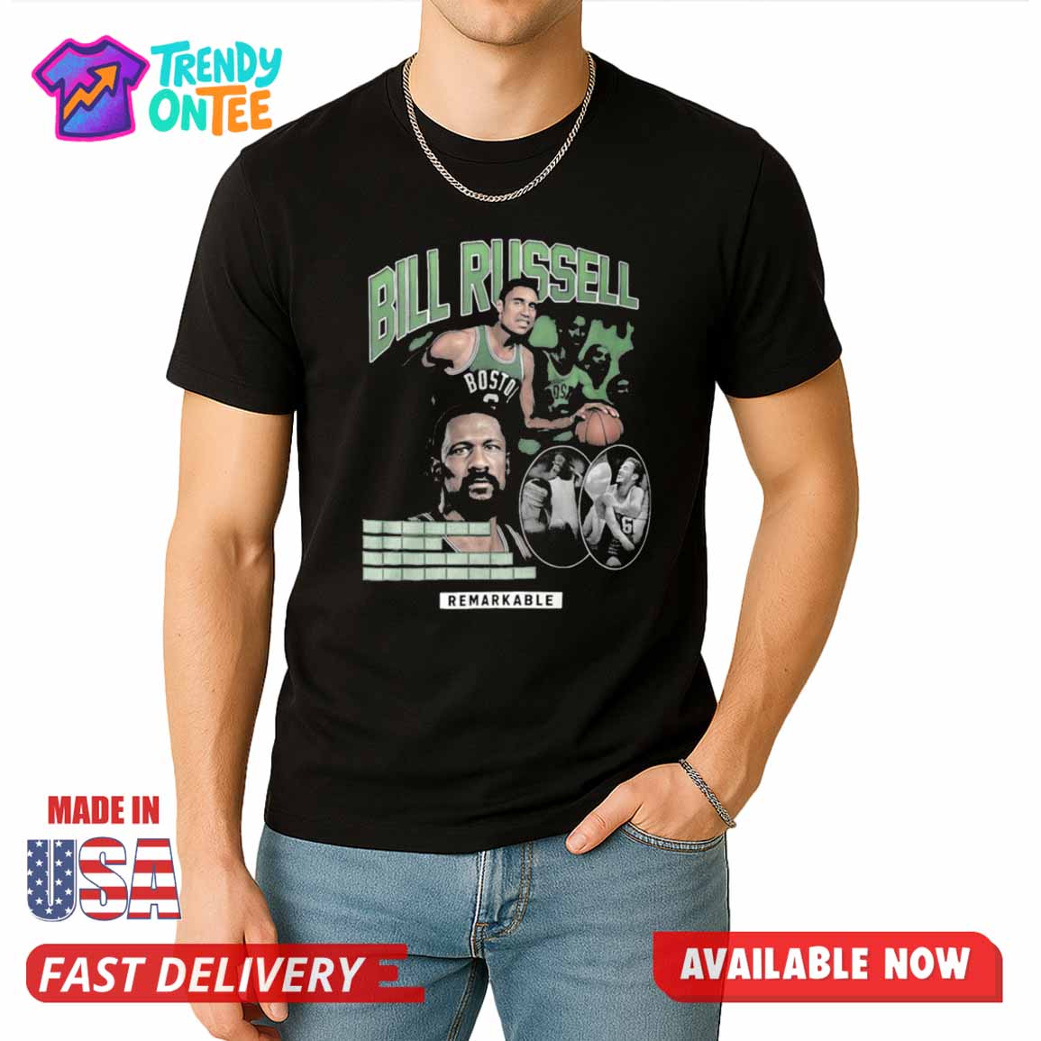 Bill Russell Remarkable Shirt Bill Russell Remarkable Shirt
