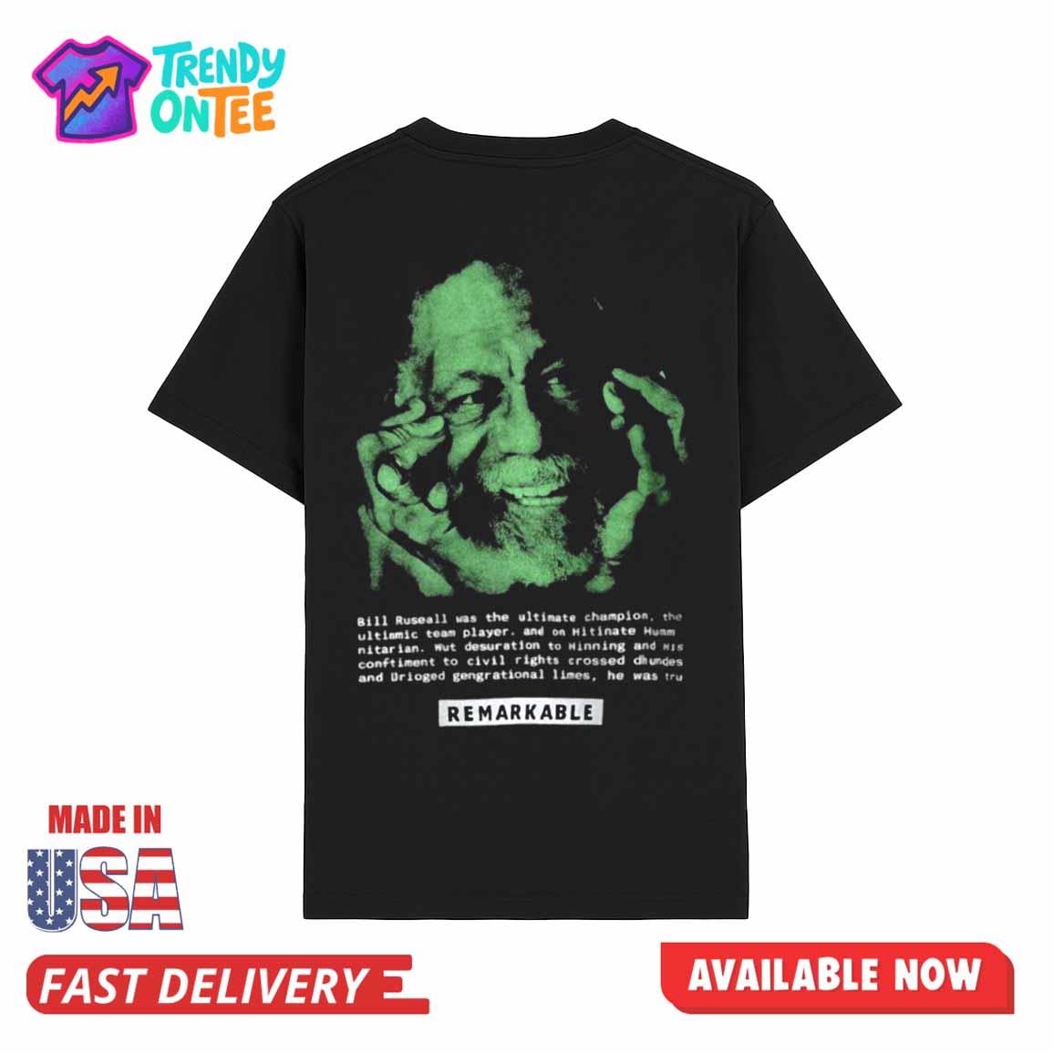 Bill Russell Remarkable Shirt Bill Russell Remarkable Shirt