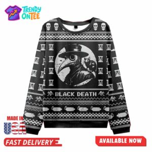 Black Death Christmas Ugly Sweater