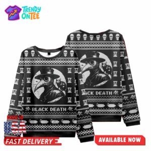 Black Death Christmas Ugly Sweater