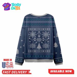 Blue You Must Accept The Frog Ugly Christmas Sweater