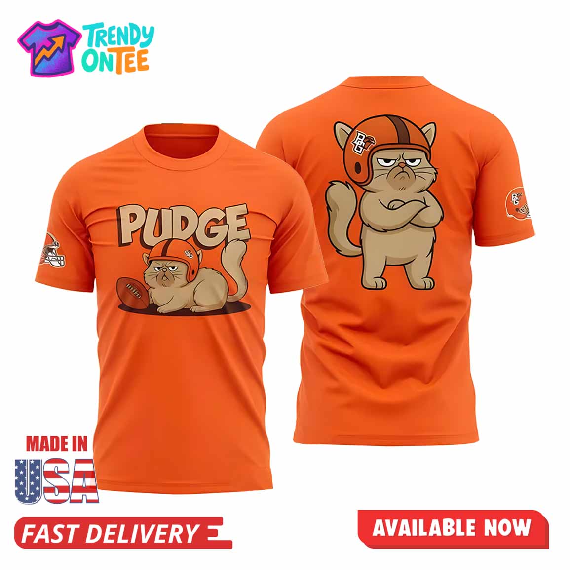 Bowling Green Falcons Pudge The Cat Shirt Bowling Green Falcons Pudge The Cat Shirt