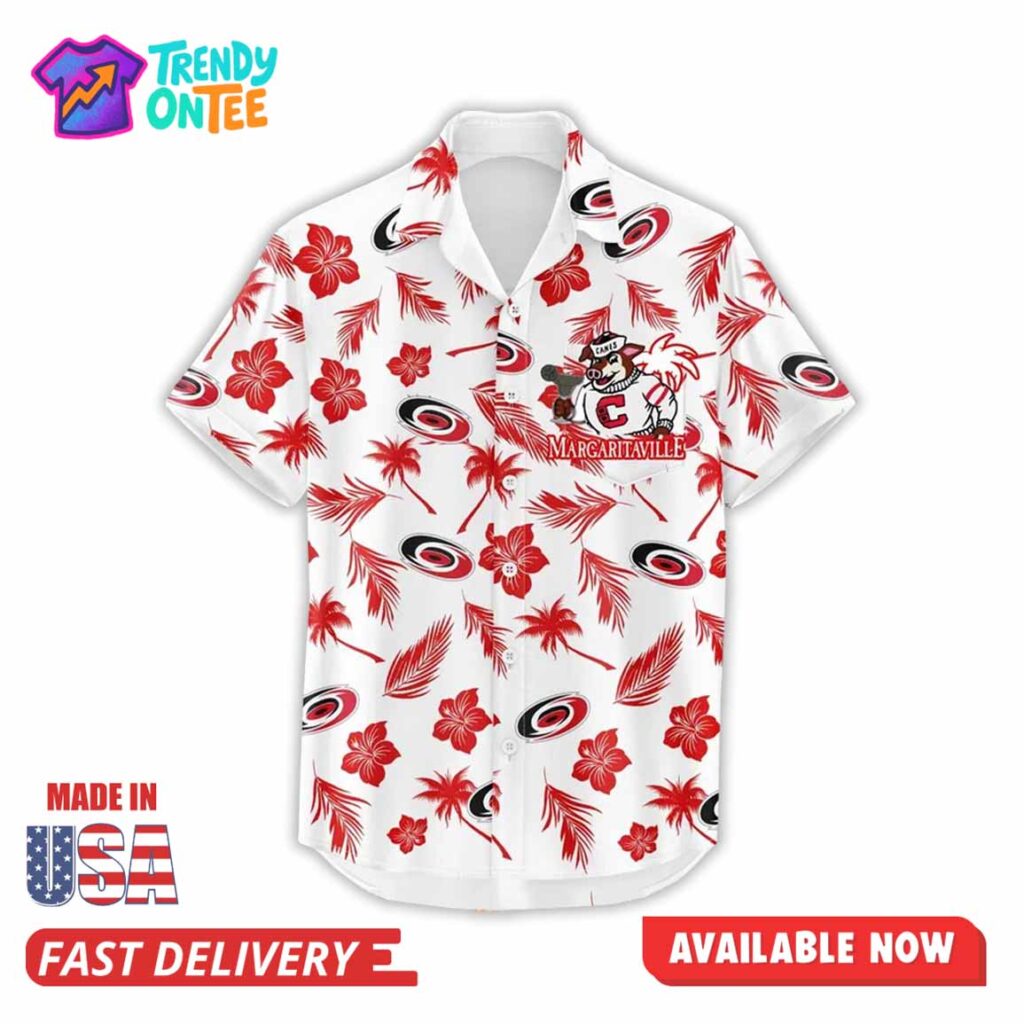 Carolina Hurricanes Margaritaville Night Hawaiian Shirt