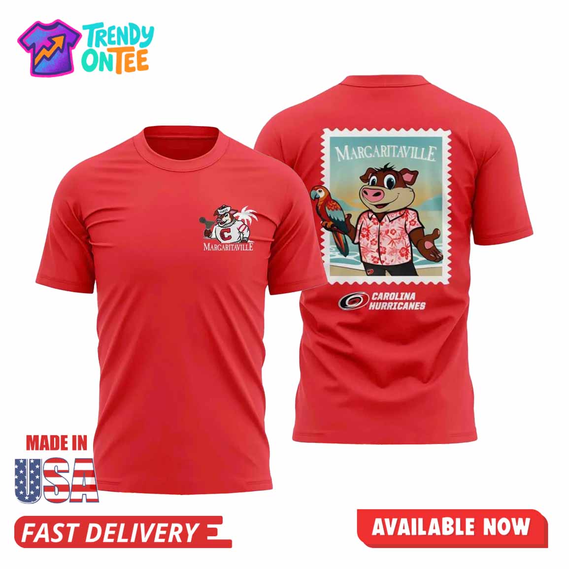 Carolina Hurricanes Margaritaville Night Shirt Carolina Hurricanes Margaritaville Night Shirt
