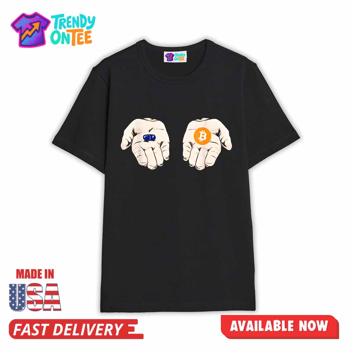 Chose Blue Pill or Bitcoin Pill Shirt Chose Blue Pill or Bitcoin Pill Shirt