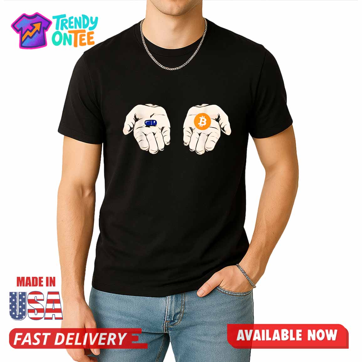 Chose Blue Pill or Bitcoin Pill Shirt Chose Blue Pill or Bitcoin Pill Shirt