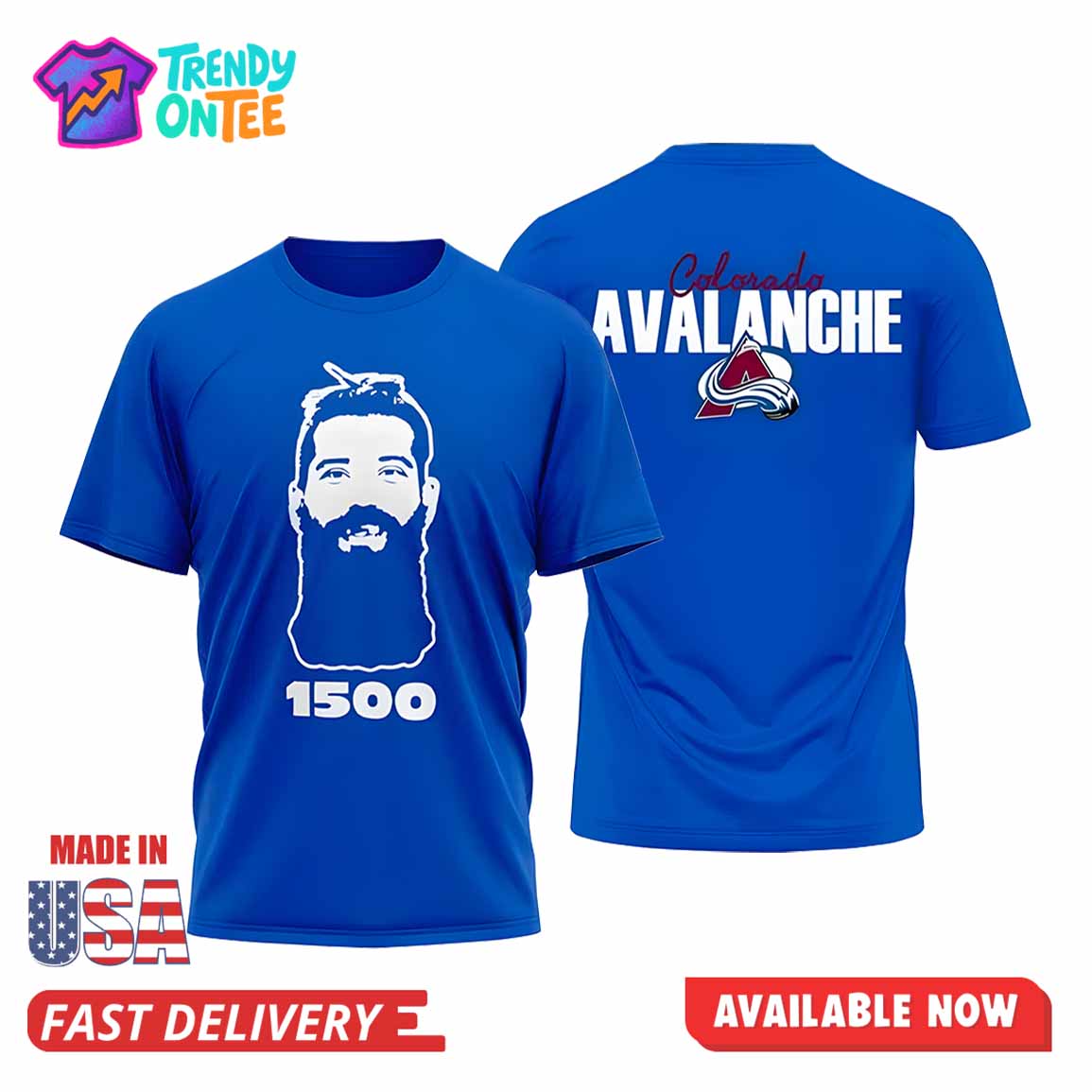 Colorado Avalanche Th Anniversary Burnzie Commemorative Shirt Colorado Avalanche Th Anniversary Burnzie Commemorative Shirt