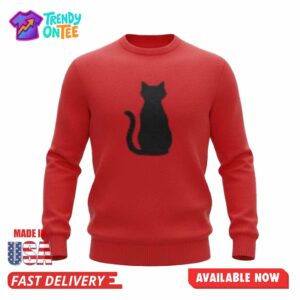 Days of Our Lives Leo Stark Black Cat Sweater