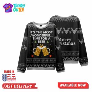 It's the Most Wonderful Time for A Beer​ Ugly Christmas Sweater