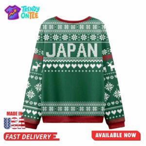 Japan Flag Christmas Ugly Sweater