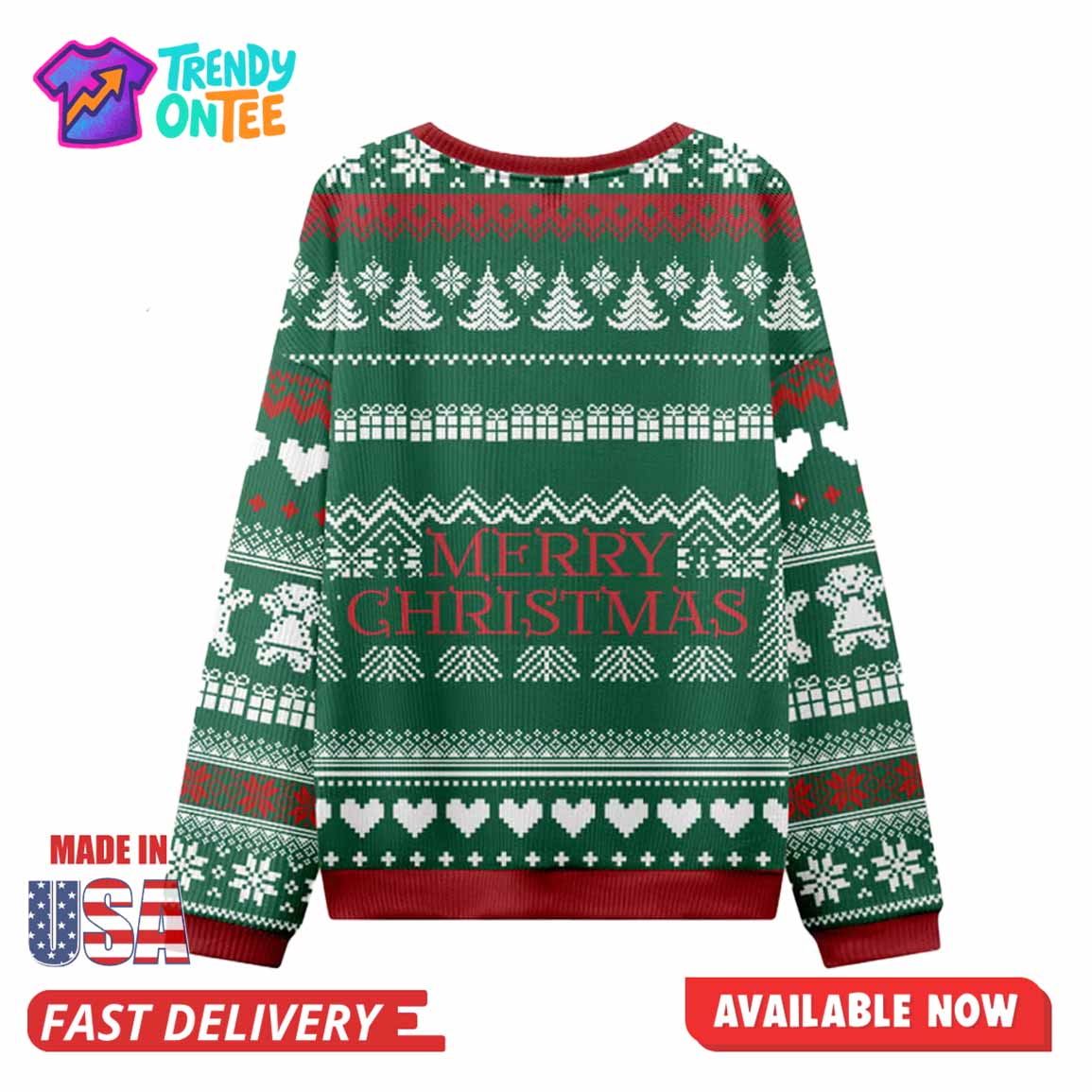 Japanese Daruma Green Ugly Christmas Sweater Japanese Daruma Green Ugly Christmas Sweater