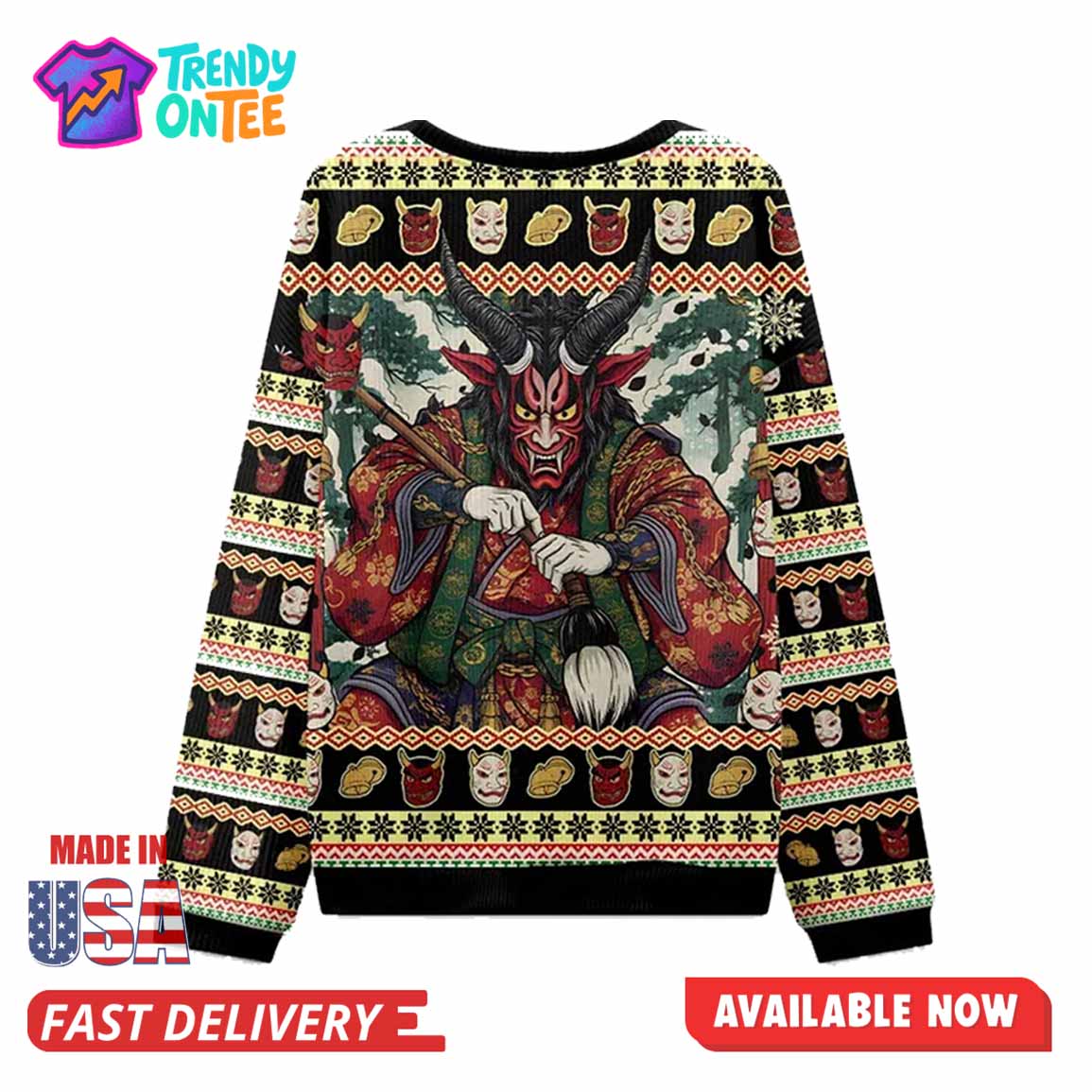 Japanese Monster Christmas Ugly Sweater Japanese Monster Christmas Ugly Sweater