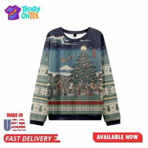 Japanese Traditions Ugly Christmas Sweater
