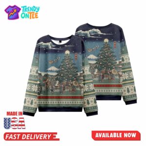 Japanese Traditions Ugly Christmas Sweater