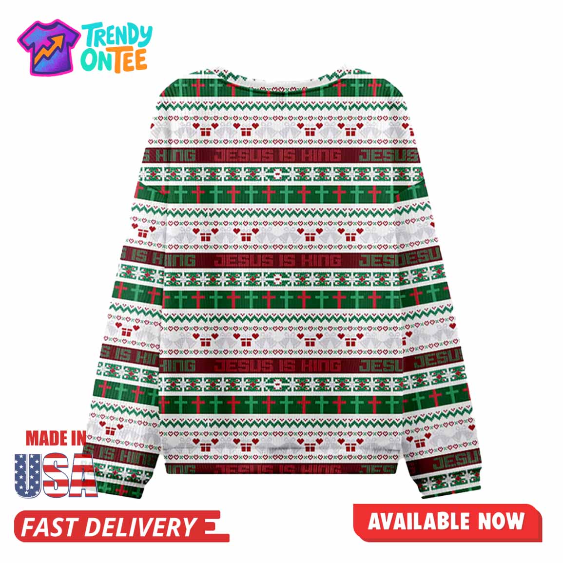 Jesus Is King Ugly Christmas Sweater Jesus Is King Ugly Christmas Sweater