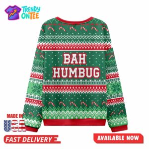 Krampus Bah Humbug Funny Holiday Christmas Ugly Sweater