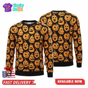 Leo Stark Pumpkin Frenzy Halloween Sweater