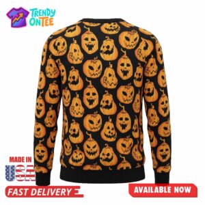 Leo Stark Pumpkin Frenzy Halloween Sweater