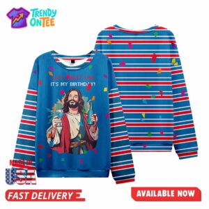 Lets Party Like Its My Birthday Ugly Christmas Sweater