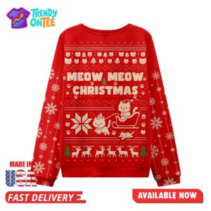 Meow Meow Ugly Christmas Sweater