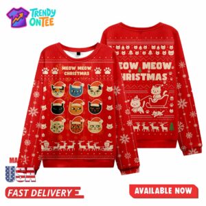 Meow Meow Ugly Christmas Sweater