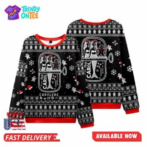 Mermaid And Gingerbread Man Christmas Ugly Sweater
