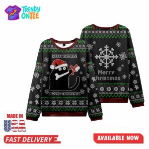 Merry Catmas I Found This Humer​ Ugly Christmas Sweater