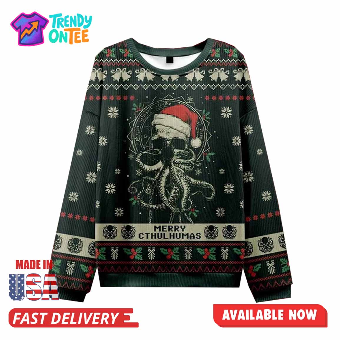 Merry Cthulhumas Christmas Ugly Sweater Merry Cthulhumas Christmas Ugly Sweater