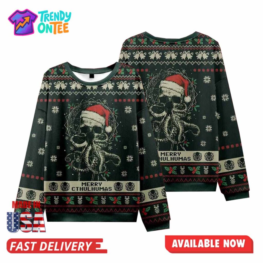 Merry Cthulhumas Christmas Ugly Sweater Merry Cthulhumas Christmas Ugly Sweater