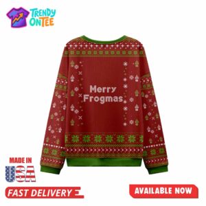 Merry Frogmas OFF to Commit Festiue Mayhem Ugly Christmas Sweater