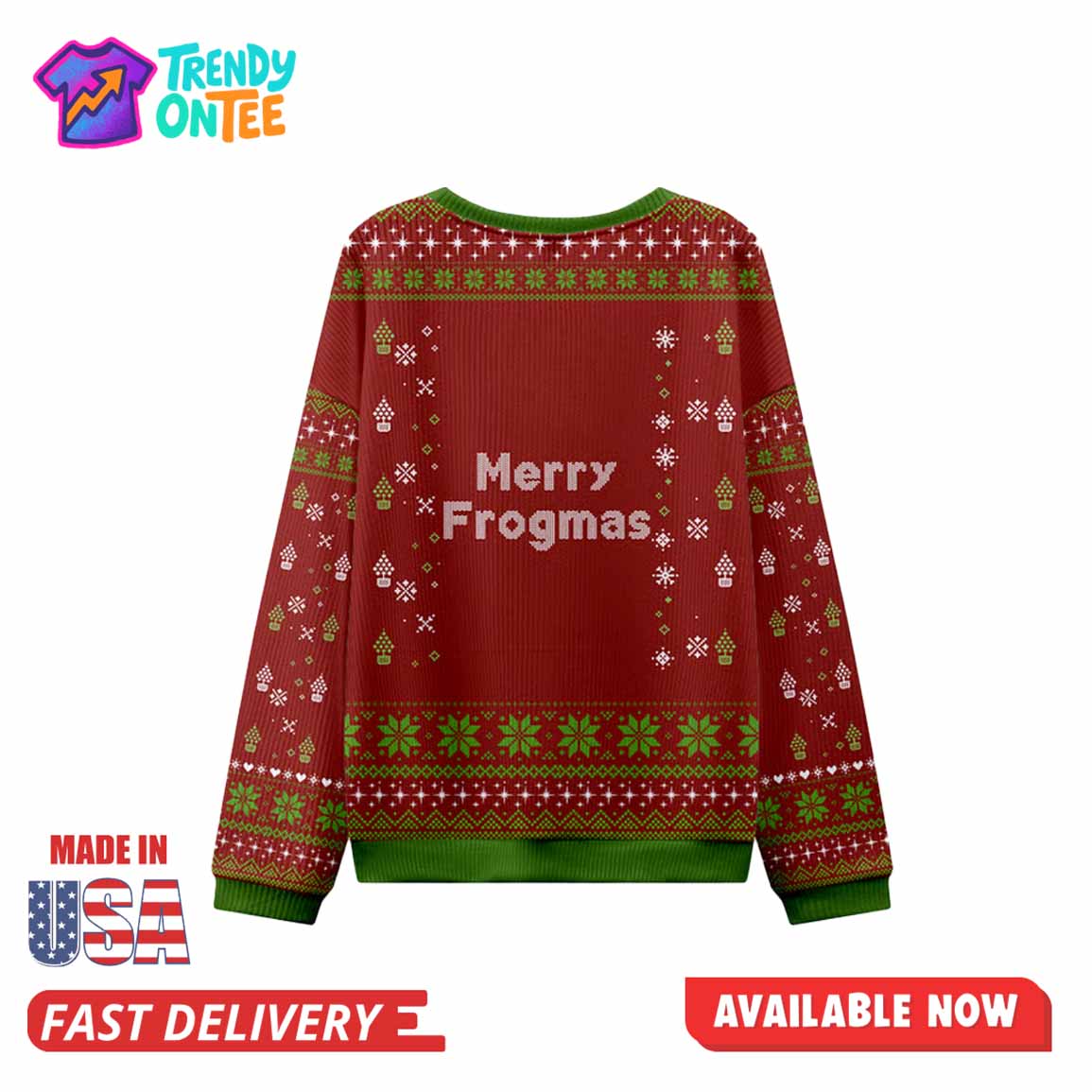 Merry Frogmas OFF to Commit Festiue Mayhem Ugly Christmas Sweater Merry Frogmas OFF to Commit Festiue Mayhem Ugly Christmas Sweater