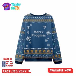 Merry Frogmas OFF to Commit Festive Mayhem Ugly Christmas Sweater
