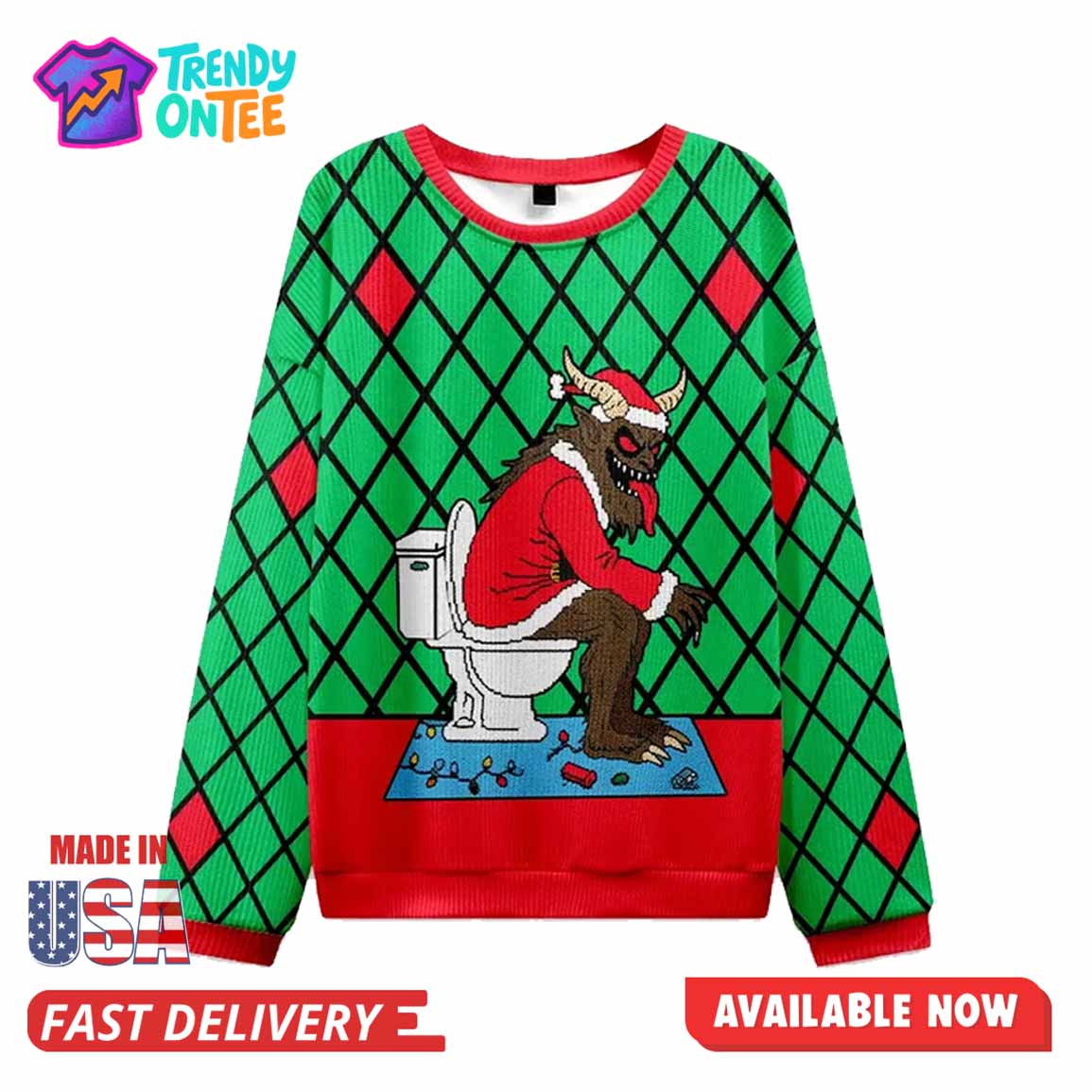 Monster Poop Christmas Ugly Sweater Monster Poop Christmas Ugly Sweater