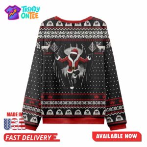 Mothman Christmas Ugly Sweater